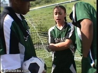 Hot Latina Jayna Oso Takes 6 Big Black Dicks in a Gangbang