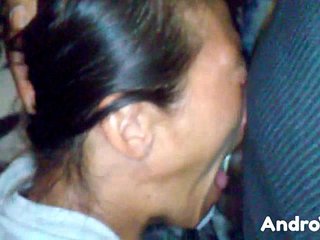 cumshot facial throatfuck mature Asian bitch nutted on her face