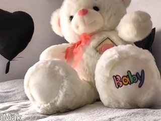 young white babe pussy tease in panties cums with black vibrator