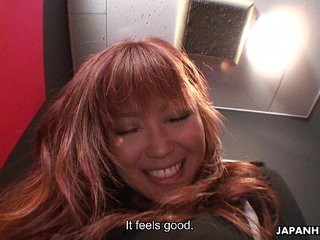 Brunette Asian whore showing off her sweet wet cunt